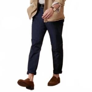 Banana Republic Men’s Slim City Pants 31x32 Navy Stretch Performance Golf Casual